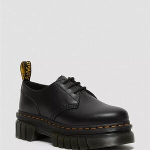 Dr. Martens AUDRICK NAPPA LEATHER PLATFORM SHOES
